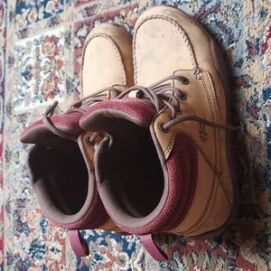 Kuru Quest, Women's 11, Tan and Maroon hiking boots